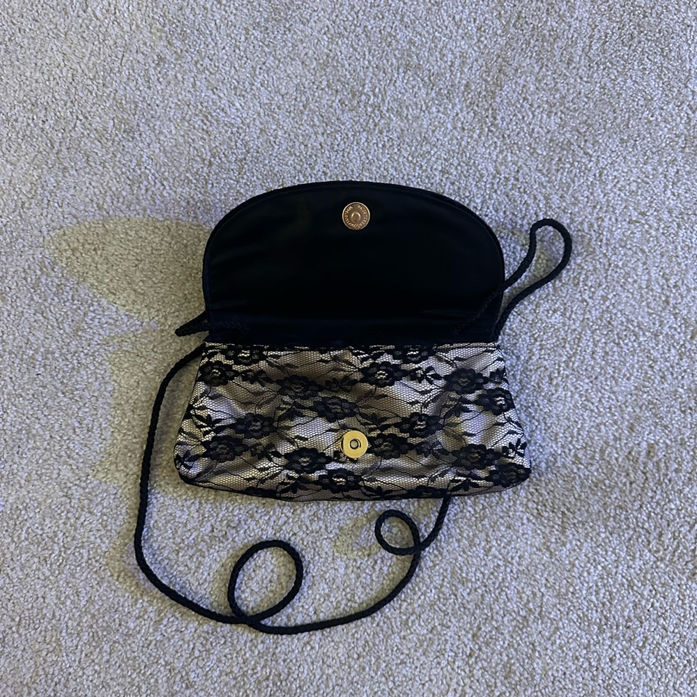Lace crossbody bag